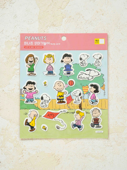 Peanuts Stickers Decorativos con Relieve