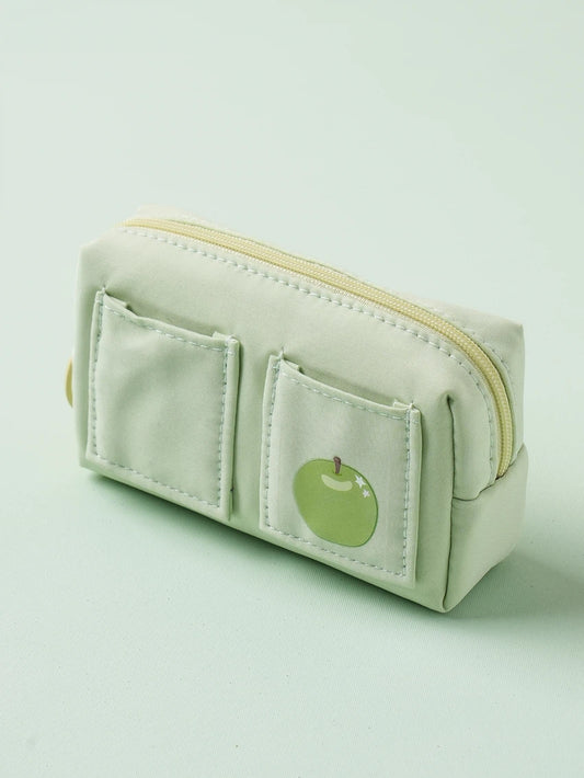 Mini Estuche para Plumas de Dos Bolsillos