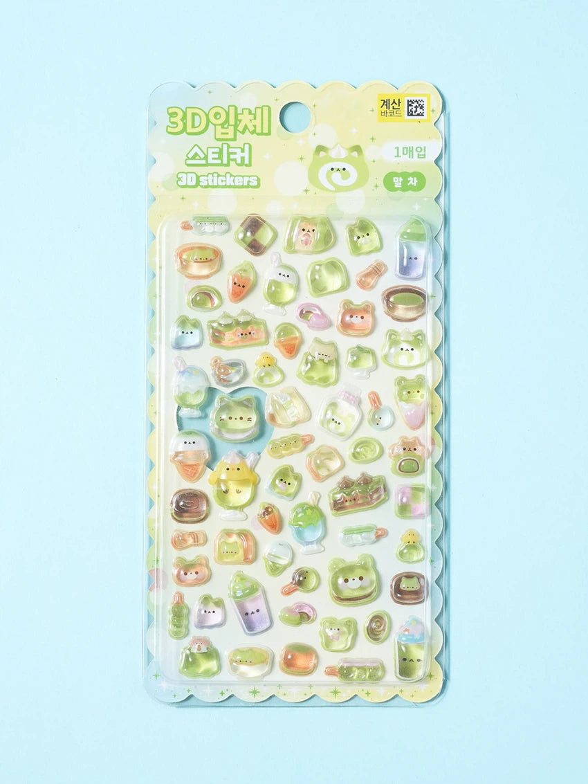 Stickers 3D Matcha