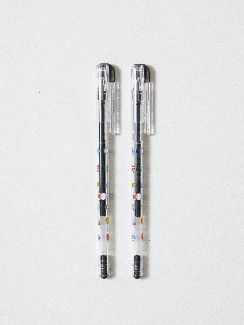 Miffy Set de 2 Plumas de Gel 0.5 mm Negras