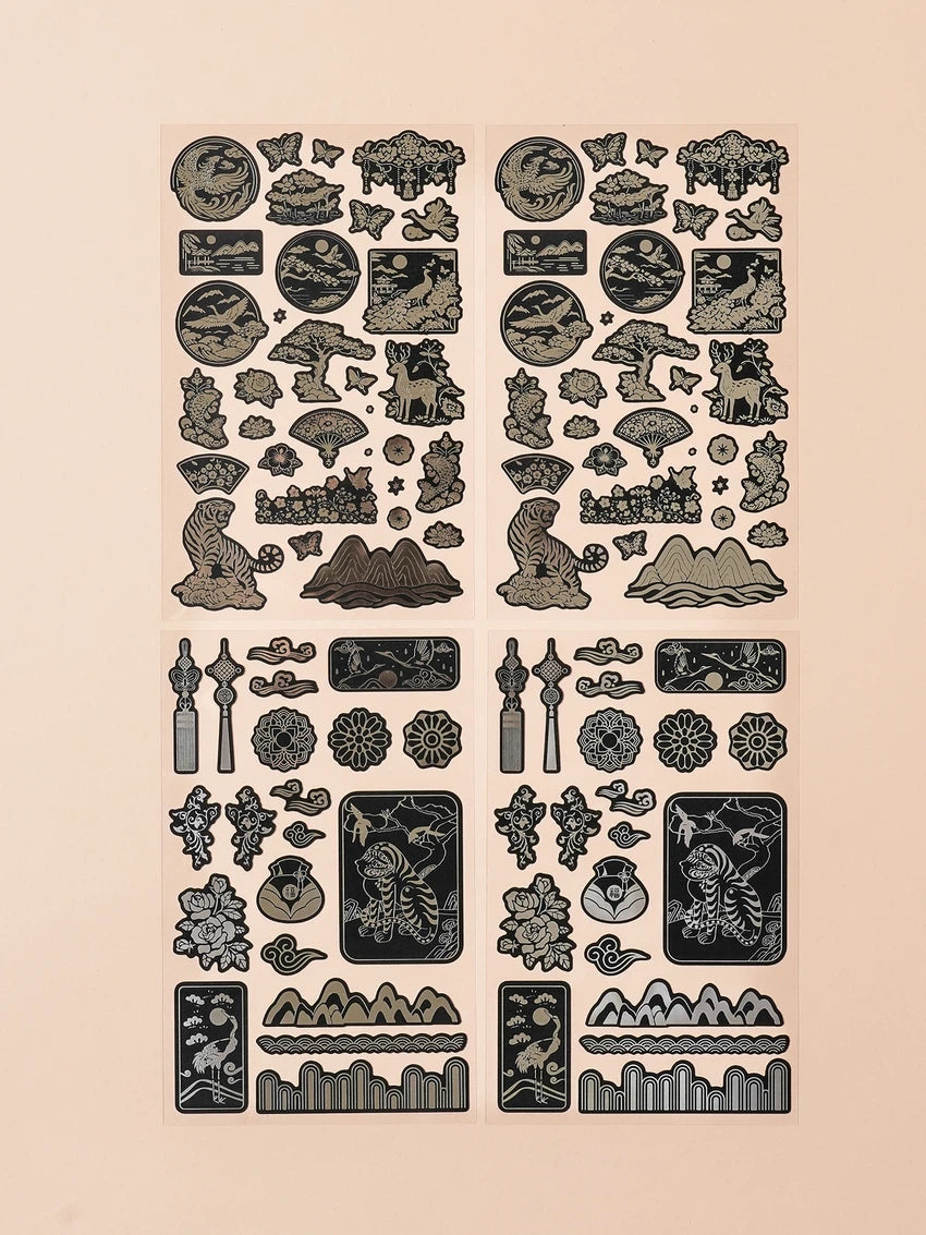 Stickers Tradicionales con acabado en foil plateado - Miroi Store