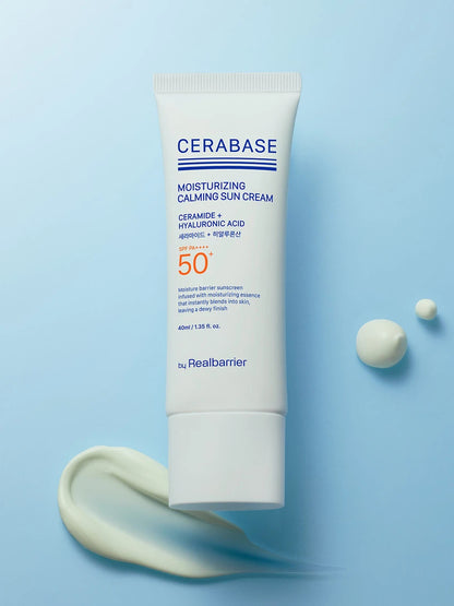 Cerabase Moisturizing Calming Sun Cream Ceramide + Hyaluronic Acid SPF50+ PA++++ - Miroi Store
