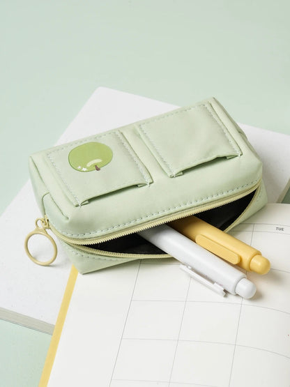 Mini Estuche para Plumas de Dos Bolsillos