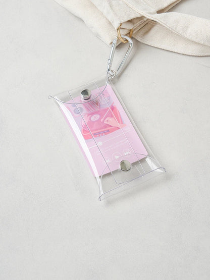 Porta Photocard Transparente con Gancho
