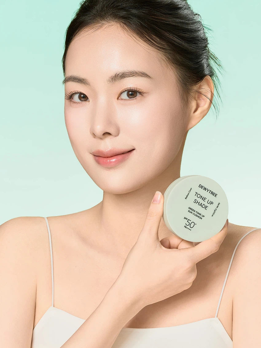 Dewytree Green Tone Up Shade Sun Cushion - SPF 50+