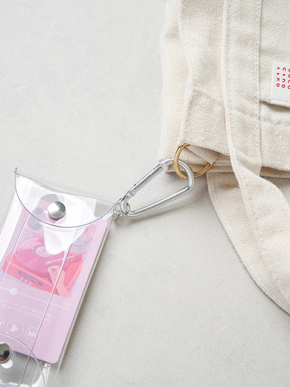Porta Photocard Transparente con Gancho