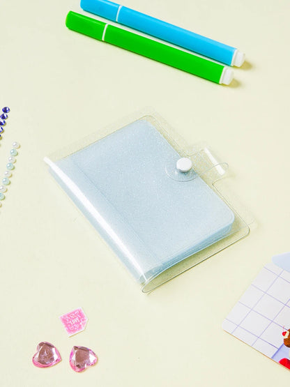 Álbum Transparente para Photocards con Broche (12 Bolsillos)