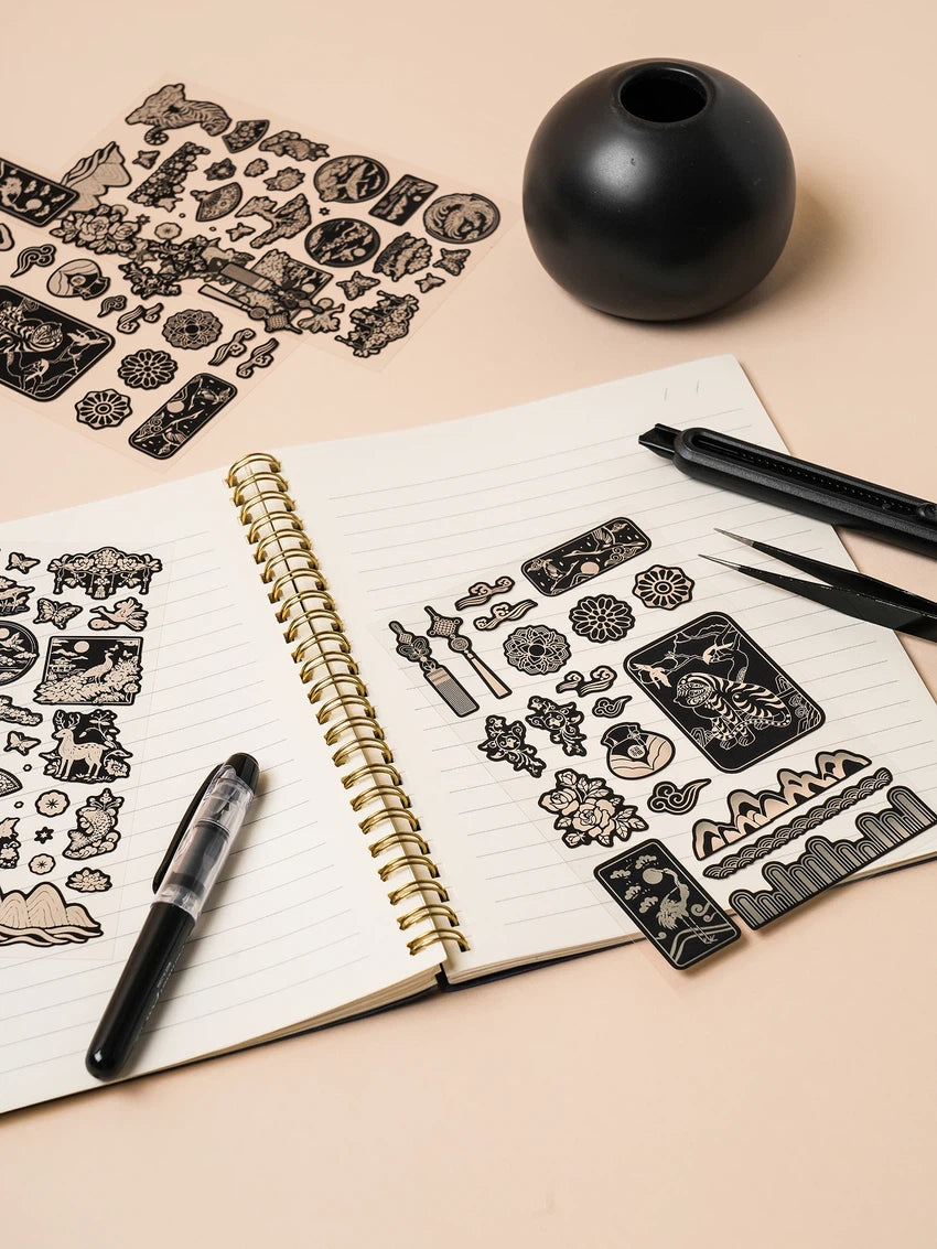 Stickers Tradicionales con acabado en foil plateado - Miroi Store