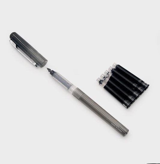 1 Pluma Fuente (punta F) + 5 Repuestos - Miroi Store