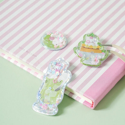 Cream Soda Stickers Shaker con Lentejuelas (8 Piezas)