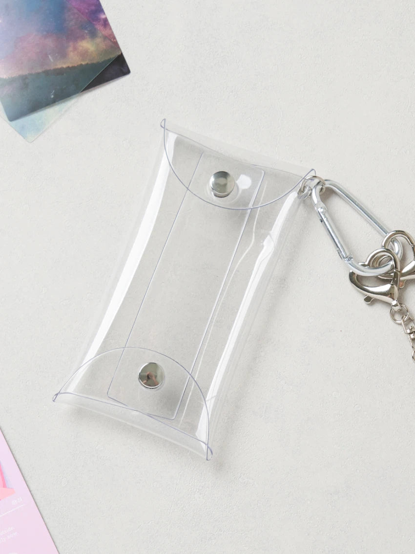 Porta Photocard Transparente con Gancho