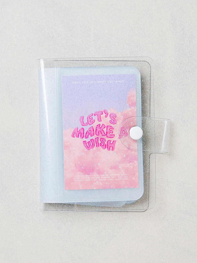 Álbum Transparente para Photocards con Broche (12 Bolsillos)