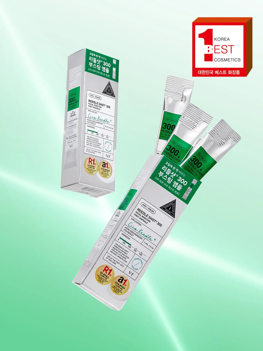 VT Cica × Hyalon Reedle Shot 300 — Facial Boosting Microagujas - Miroi Store